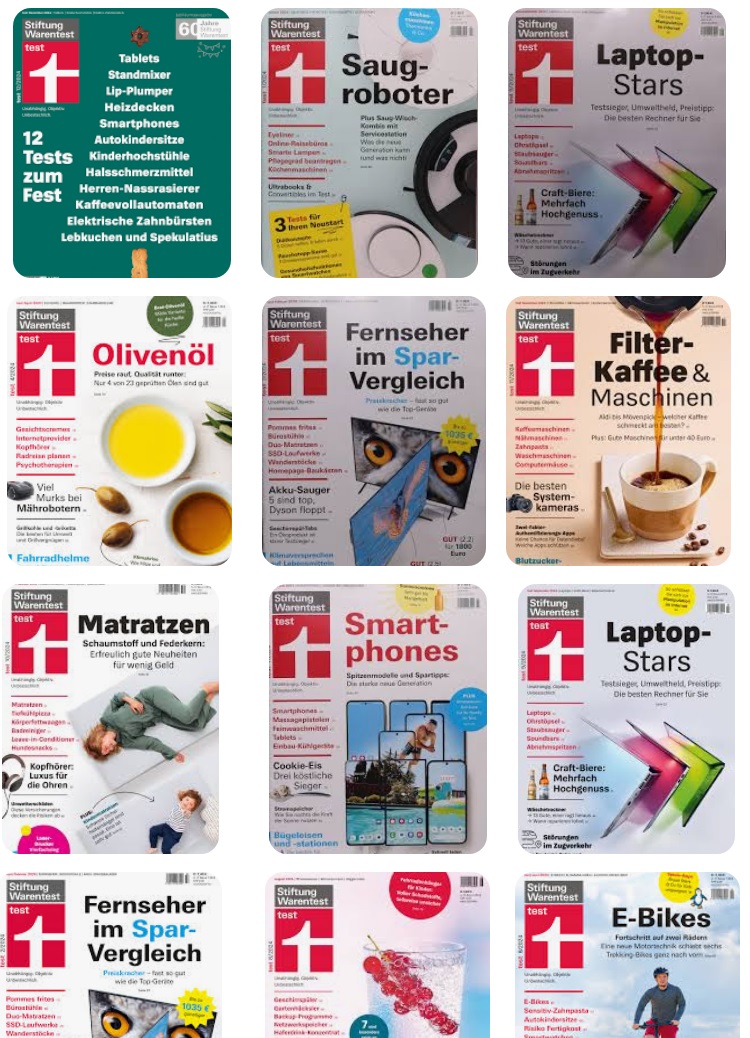 Stiftung Warentest Magazin Test alle Ausgaben 2024